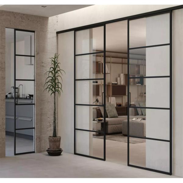 Toughened Glass Push Pull Sliding Door Partition Soundproof