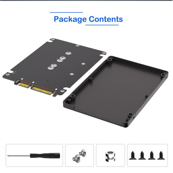 M.2 SSD to 2.5-inch SATA3 Enclosure for NGFF Key-B and mSATA