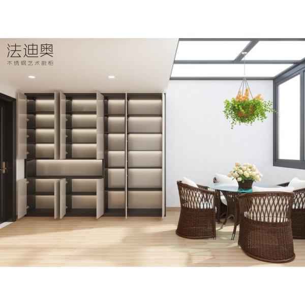 OEM Balcony Storage Cabinet With Balanced Proportion Of Closed Cabinets And Open Shelves