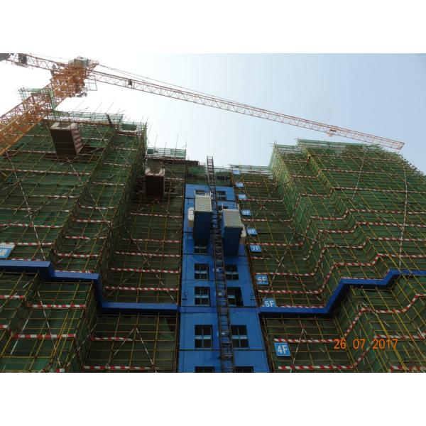 VFD Motor Control 36 M / Min Material Rack And Pinion Elevator