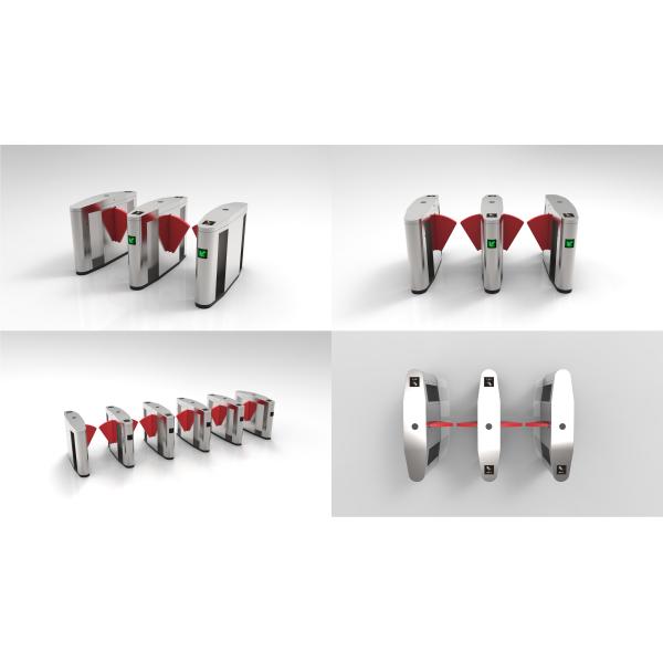 Automatic Flap Barrier Entrance Rfid Access Control , Rfid Flap Barrier Gate