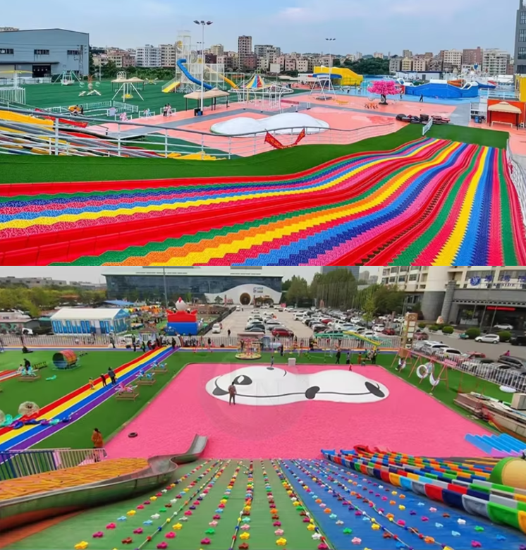 PVC Rainbow Slide for Indoor Outdoor Playgrounds