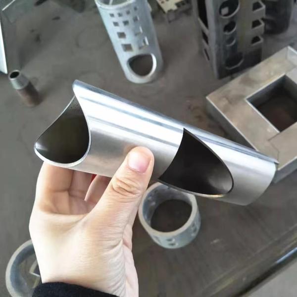 Galvanized Copper Sheet Metal CNC Square Tube Laser Pipe Cutting Rectangular Service