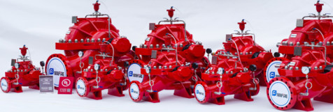 UL FM NFPA 20 End Suction Fire Pump For Schools,Office Buildings 45.4M3/H 98 m fire fighting system