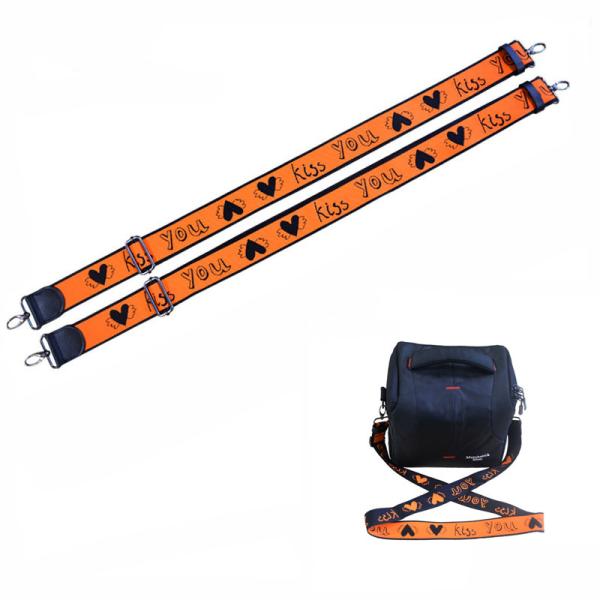 Promotional Bag Belt 3.8*140cm Dacron Logo Customized Lanyard Bandage