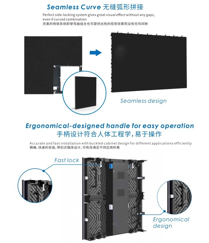 P3 Full Color Rental Led Display Screen Indoor Die Casting 1920hz IP43