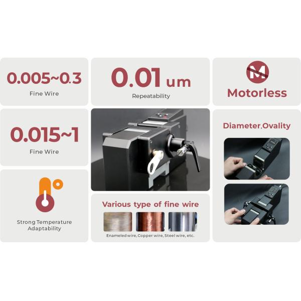 Laser Optical Micrometer Pipe Ovality Gauge For Fine Wire Diameter Measurement