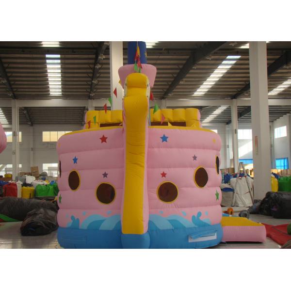 Mermaid Cartoon Giant Inflatable Assault Course , Amusement Park Obstacle Course Bounce House