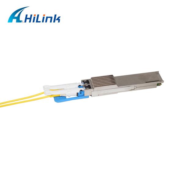 Hilink 100G QSFP28 Transceiver 80KM 100Ghz ITU DWDM PAM4 Dual CS Adapter