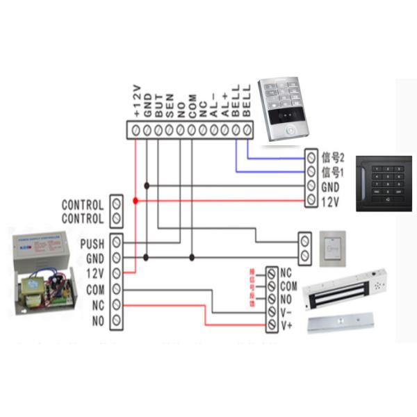 Electric Commercial Magnetic Lock For Double Door Access Control 800lbs