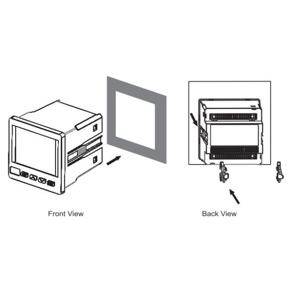 Three Phase Intelligent A.V.Hz Digital Combination panel meter