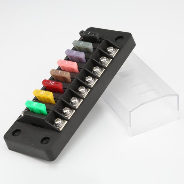 8 Way Circuit Fuse Box 257 287 Standard ATO ATC Blade Fuses Holder Block For Car