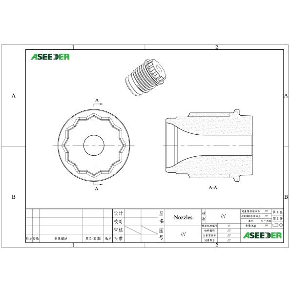 Compact Size Tungsten Carbide Nozzle Construction Tool Parts Oil Drill Bit Nozzle