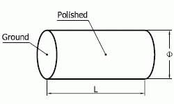 Customized Shape Synthetic Sapphire Rod Optical Stick 0.1 - 200mm Thickness