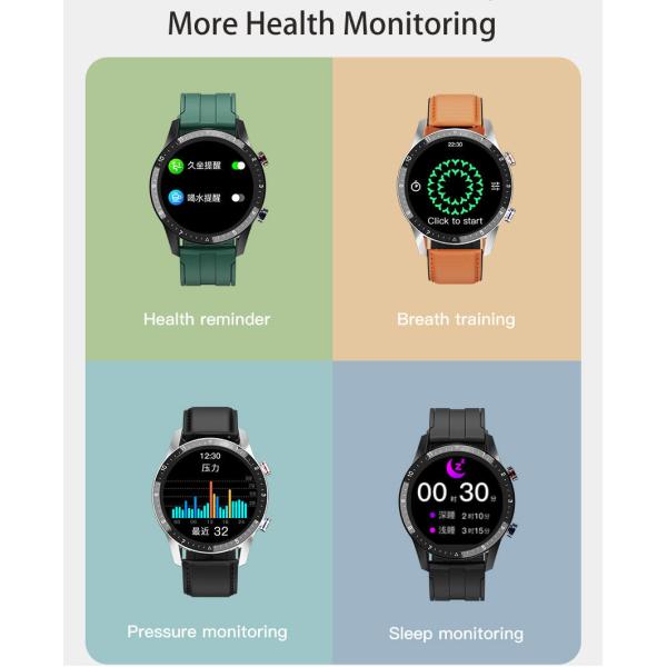 Music Play Round Smartwatch BT Phone Call DIY Watchface For Man