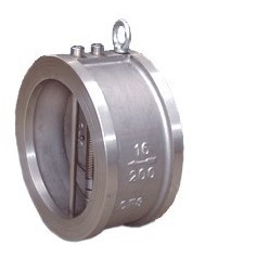 Class 150 Double Disc Cast Steel Check Valve Convenient With SS304 Spring