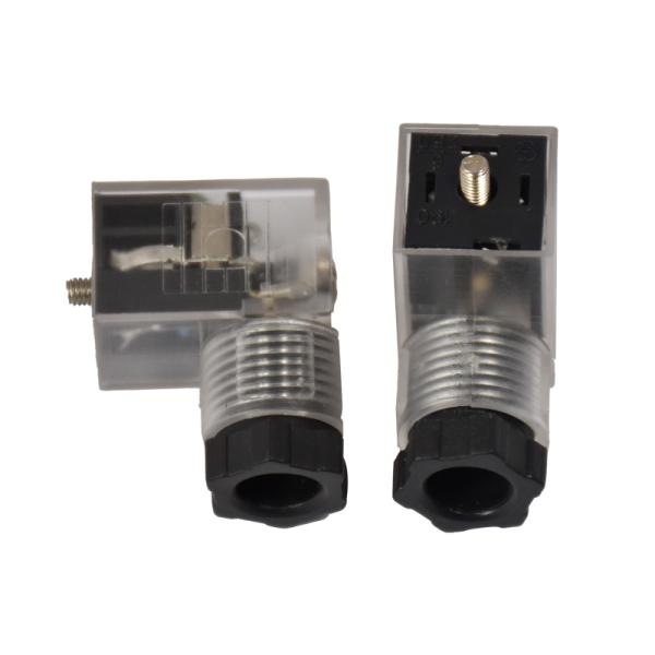 Custom Wholesale Female Joint Transparent Solenoid Valve DIN 43650 Rigoal Connector Factory