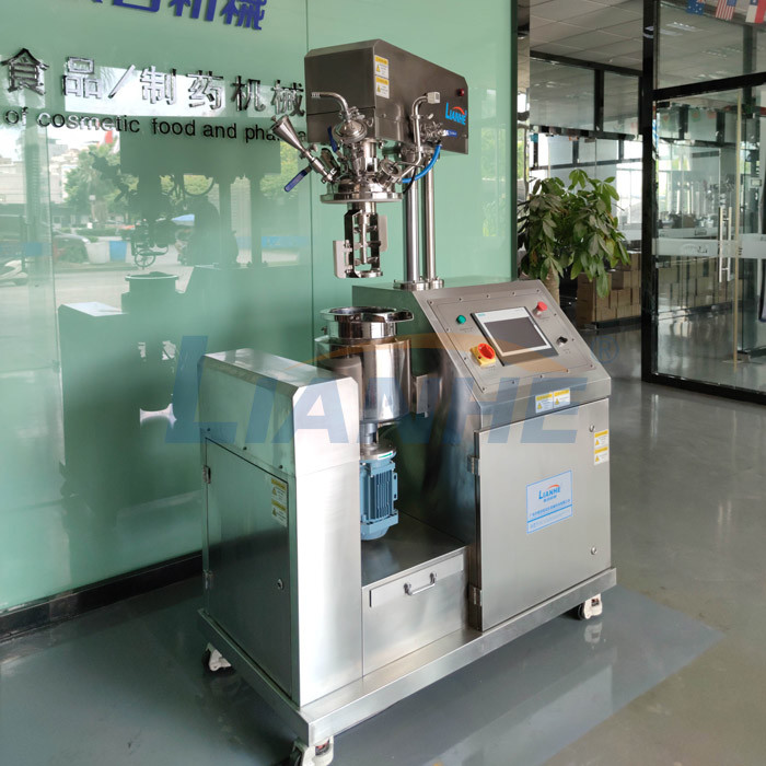 China Lab Size Vacuum Emulsifying Mixer Cosmetic Cream Ointment Making Machine Vacuum Mixer for Body Lotion wholesale