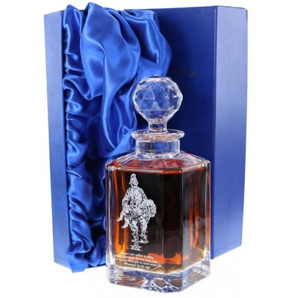 customized whiscky wine decanter set gift packaging box with satin