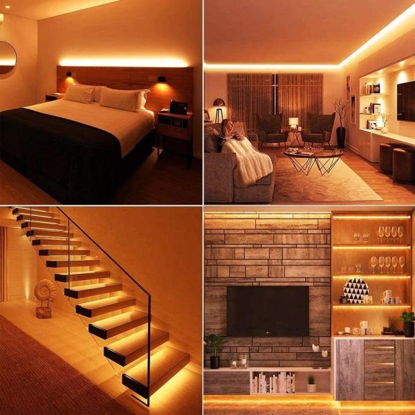 LED Strip Lights Lights 8mm Wide 4.8W/m 60LED 20-22LM DC 12V 70Ra CRI 120° Beam Angle