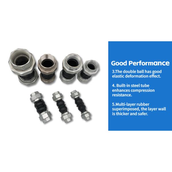 Epdm Bellows Expansion Joint High Temperature Flexible Flange Connection NR Rubber