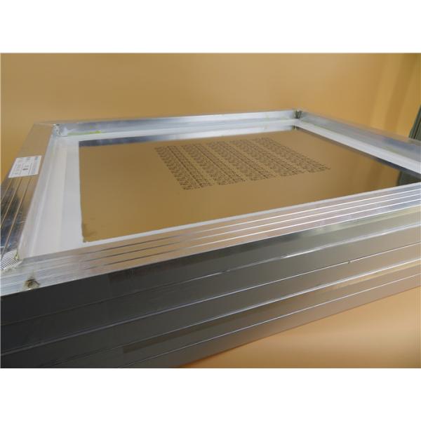 Stainless Steel Shim 0.12mm PCB SMT Stencil 520x420mm Aluminum Fame
