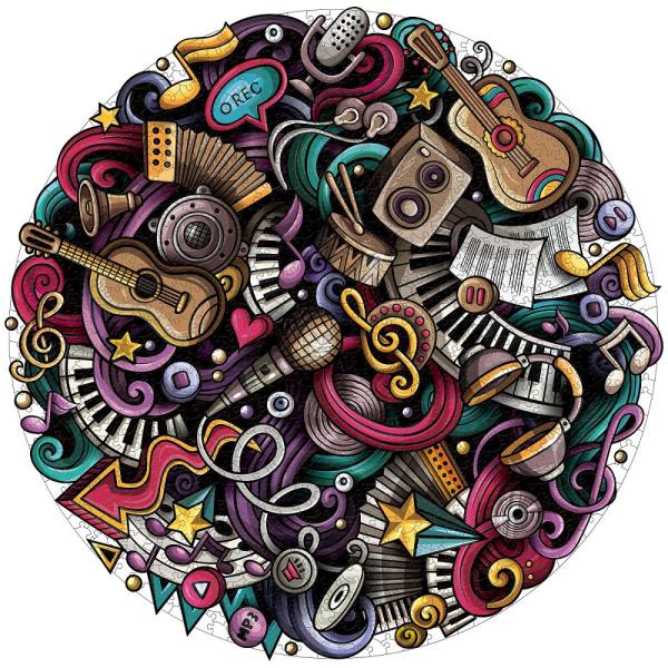 Commemorative CMYK 205gsm CCNB Round Puzzles Toy For Adults