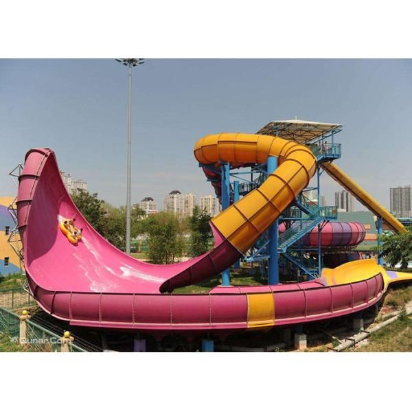 Commercial Custom Water Slides For Huge Aqua Park 2 Riders Per Raft