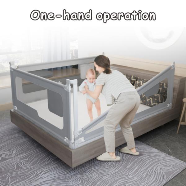 Breathable Nonslip Extra Long Bed Rail Safety Guard Multipurpose