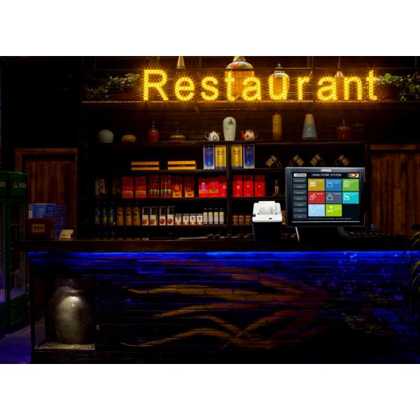 15 inch POS machine with Linux and Winsystems 5 wire resistive touch screen 2G DDR3 32G SSD