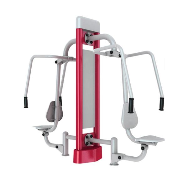 201 Stainless Steel Outdoor Workout Equipment Anti Uv Plastic