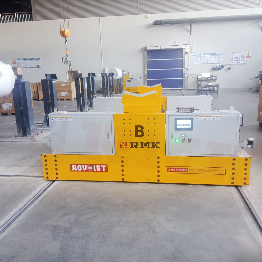 China Industrial Material Handling Transfer Trolley Intelligent Rail Track Trolley wholesale