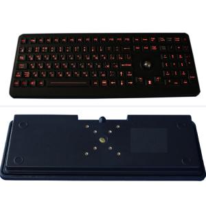 Industrial illuminated backlight medicalkeybord with optical trackball