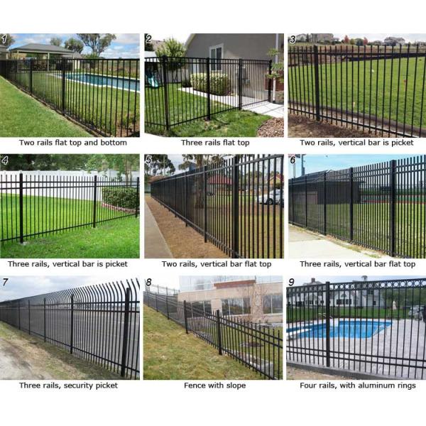 Tubular Security Fence/Fencing Picket with flat top design