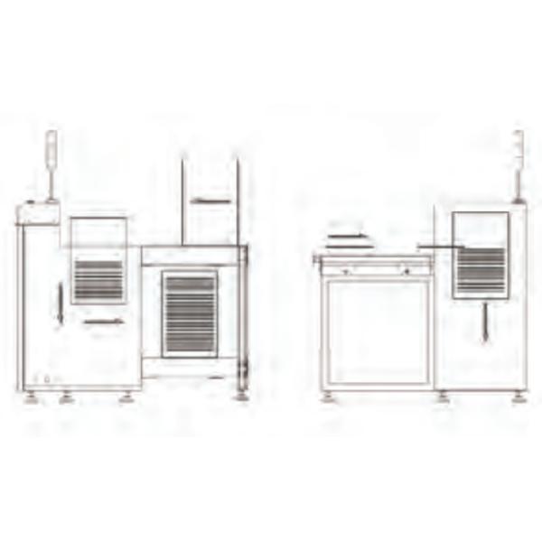 4 - 6bar PCB Magazine Unloader 30ltr/Min For M Size PCB 330*250mm PCBs