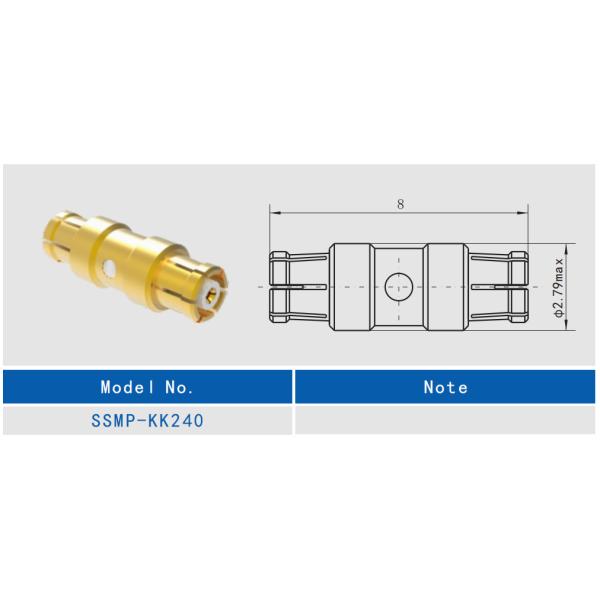 Mini SMP Female to Female SSMP RF Connector Adapter Gold Plated