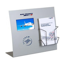 China 2tier white powder coated wire counter display rack wholesale