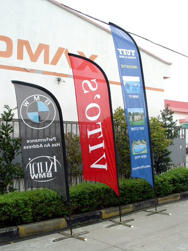 Custom Polyester Outdoor Banner Printing , Flags Custom Fabric Banners