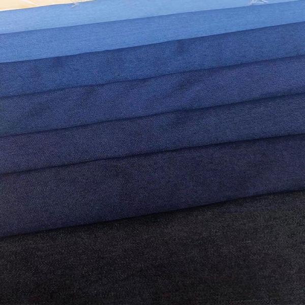 Vintage Hole Ripped Washed Cotton Polyester Spandex Denim Fabric