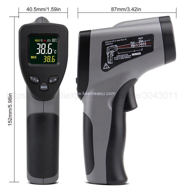 Kaemeasu Hand Held Thermometer Gun Class 1 Laser Safety Laser Temp Gun OEM ODM