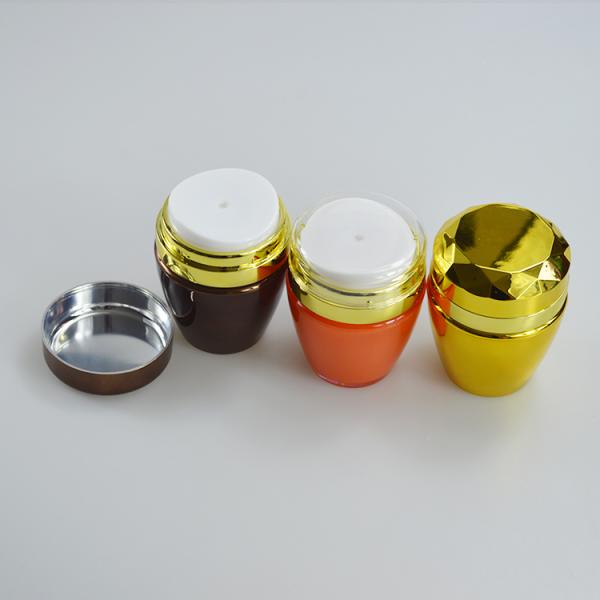 Acrylic Cap 30g Acrylic Cream Vacuum Bottle Press Style Airless Pump Jars for Face Cream