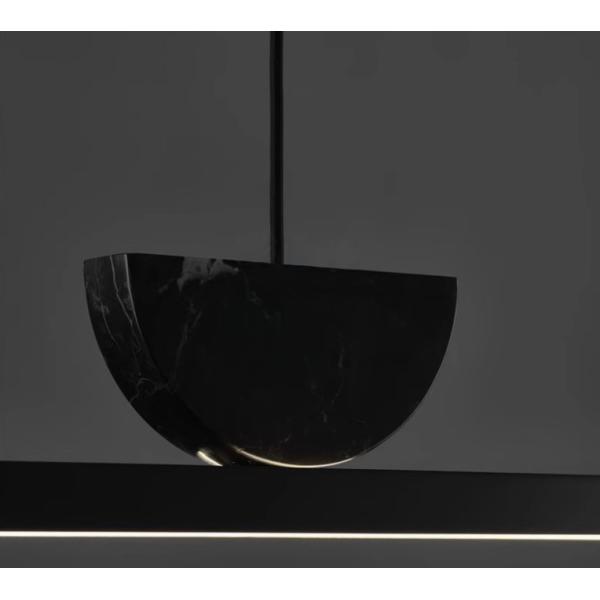 Direct sales new style all-copper bar minimalist strip lamp restaurant marble modern smart all-copper designer office