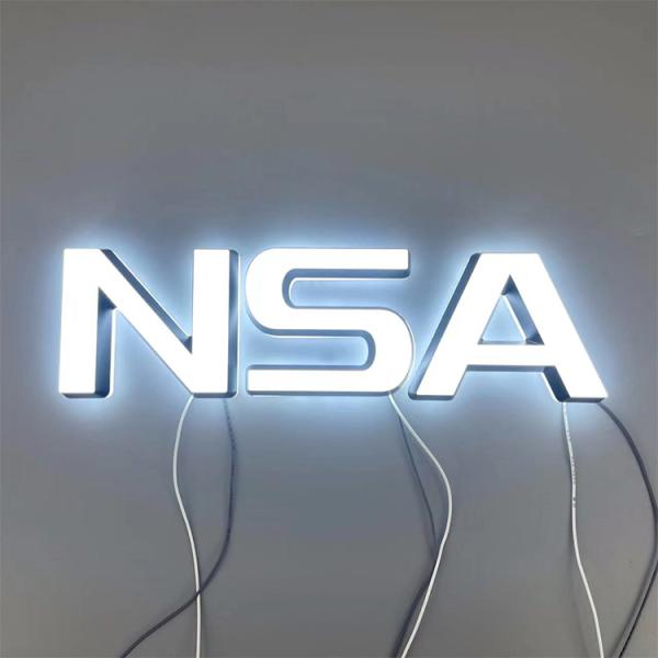 Customized Waterproof Shop Signage 3d Led Backlight Letter Channel Sign