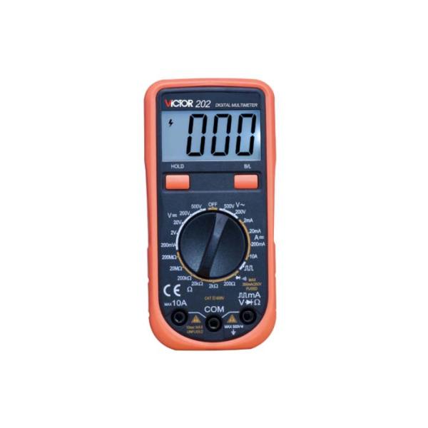 VICTOR 202 Digital Multimeter Tester 500V Rms Maximum Voltage