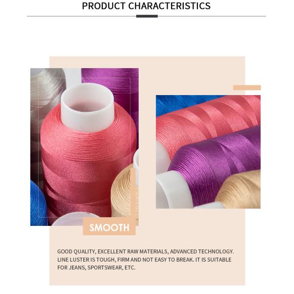 High Tenacity 120d/2 100% Viscose Rayon Embroidery Thread for Embroidery Machine Needs