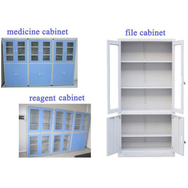 C-Frame Wood Steel Chemical Laboratory Wall Bench With Epoxy Resin Top