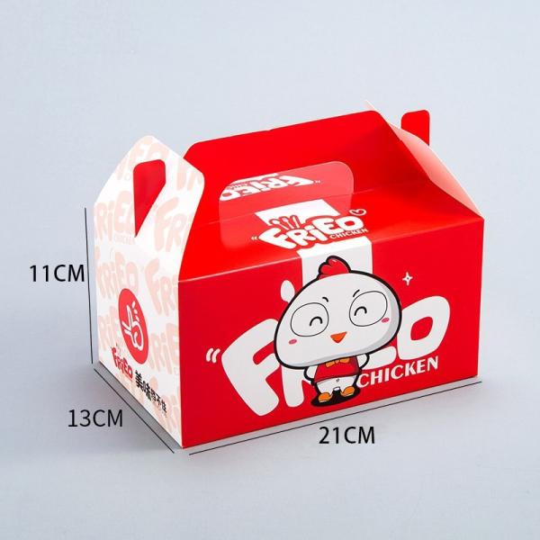 Custom Fast Food Fried Chicken Packaging Boxes For Small Sandwich Hamburger
