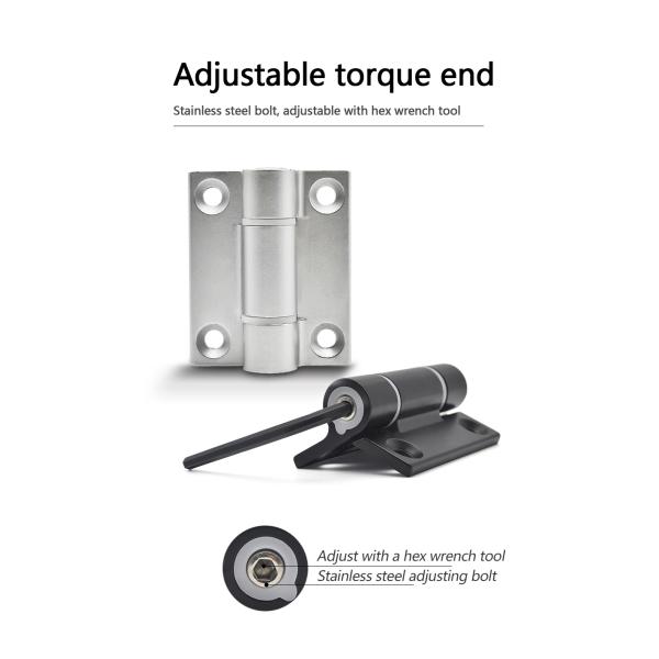 Adjustable Door Heavy Duty Torque Hinge Aluminum Alloy Zinc Alloy