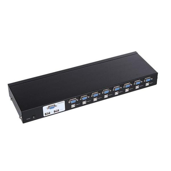 Desktop Control 8 Port KVM Switch VGA USB Type A Female With Audio Multi Function