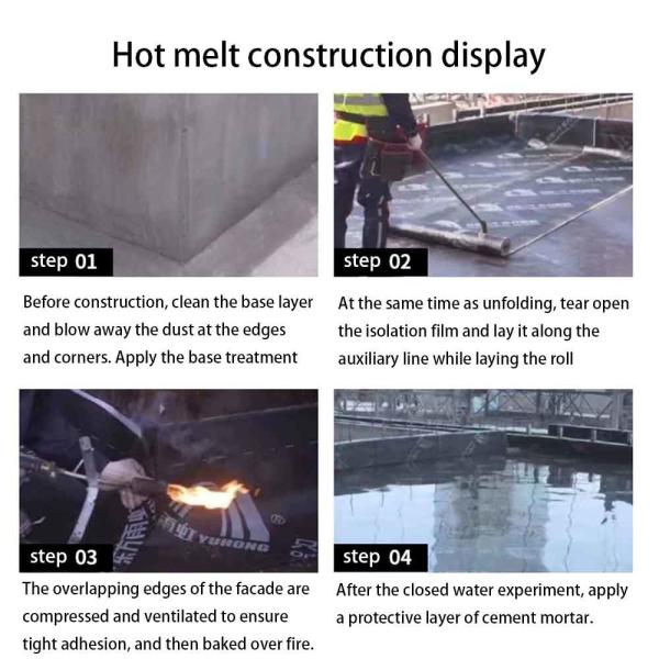 Plastic modified asphalt waterproofing membrane (APP)